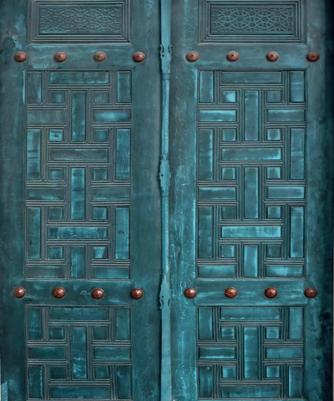 Blue Steel and Metal Backdrop for Photography