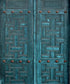Blue Steel and Metal Backdrop for Photography