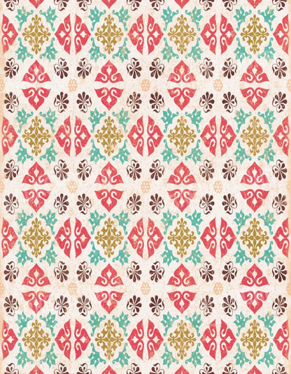 Mosaic 6X8 Fleece ( 72 X 96 Inch ) Backdrop