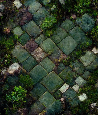 Mossy Flagstone 10X12 Ultracloth ( 120 X 144 Inch ) Backdrop
