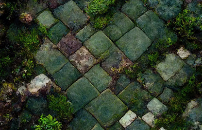 Mossy Flagstone 12X8 Ultracloth ( 144 X 96 Inch ) Backdrop