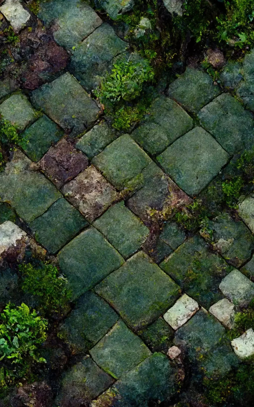 Mossy Flagstone 9X14 Ultracloth ( 108 X 168 Inch ) Backdrop