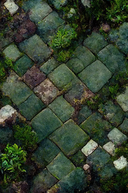 Mossy Flagstone Backdrop