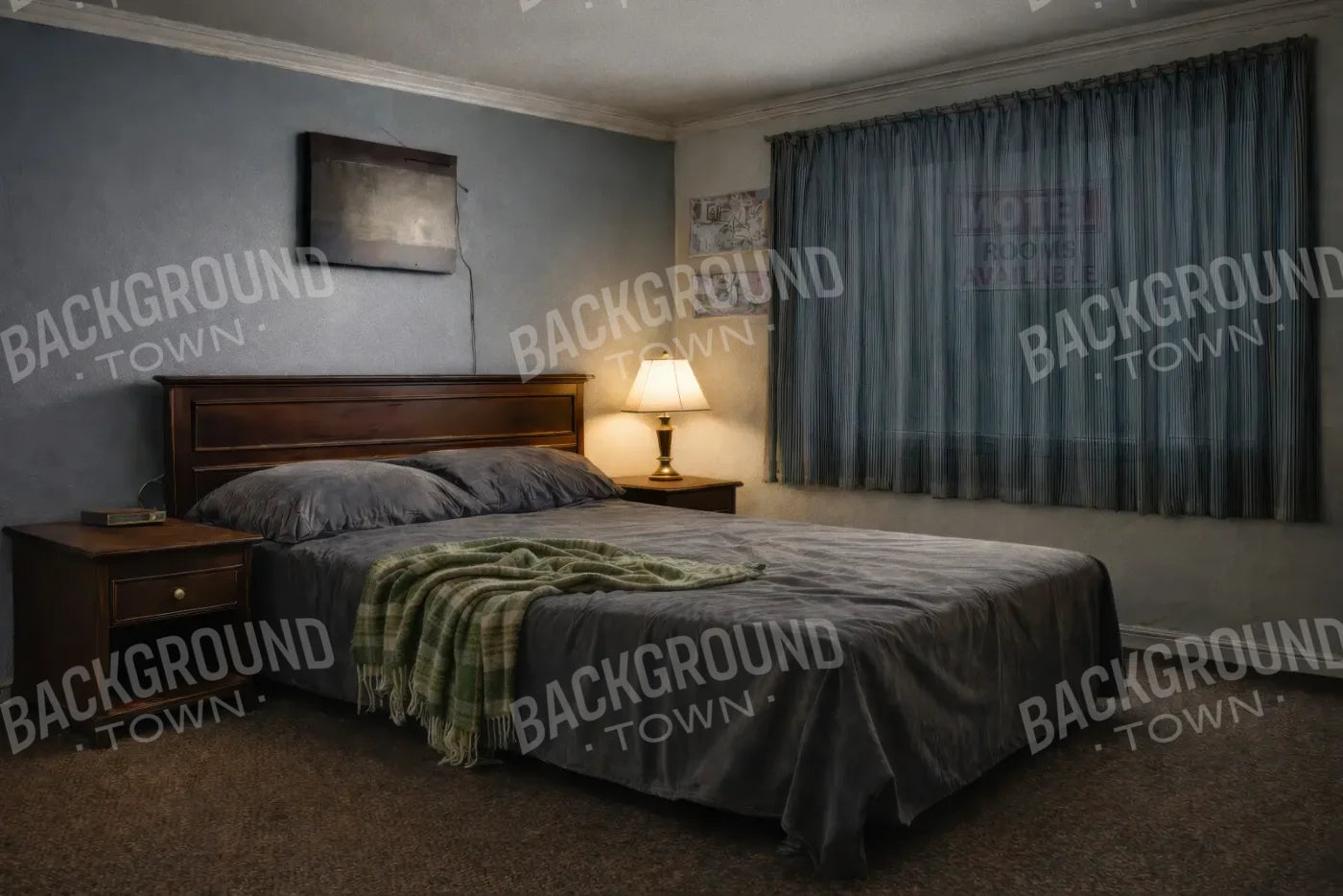 Motel Room 12’x8’ UltraCloth (144 x 96 inch) Backdrop