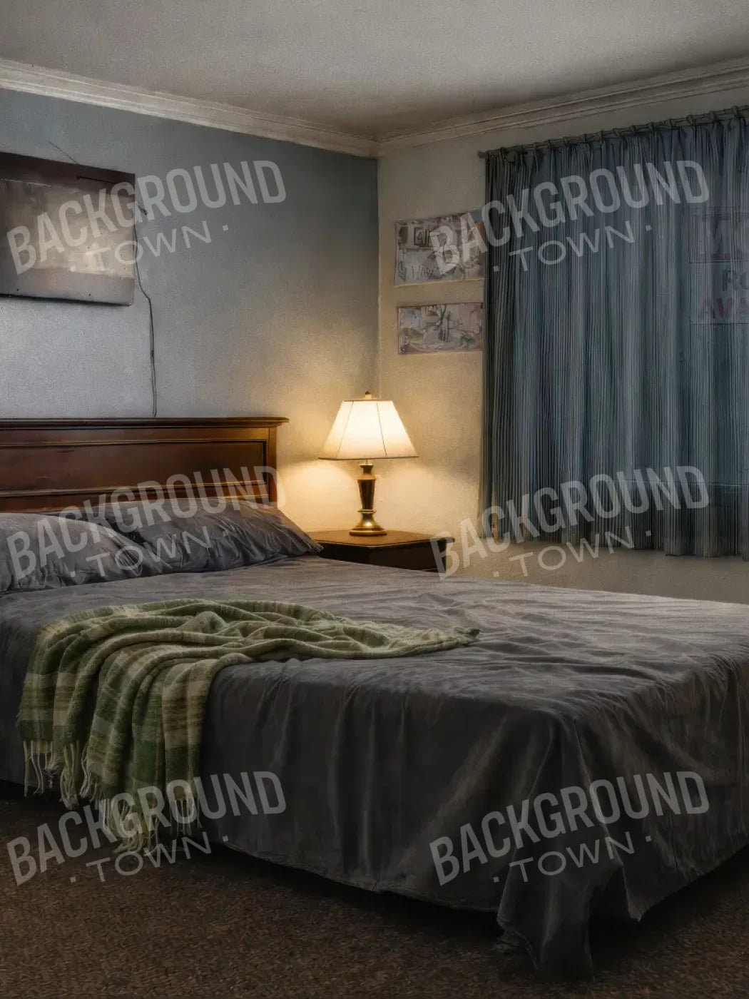 Motel Room 6’x8’ Fleece (72 x 96 inch) Backdrop