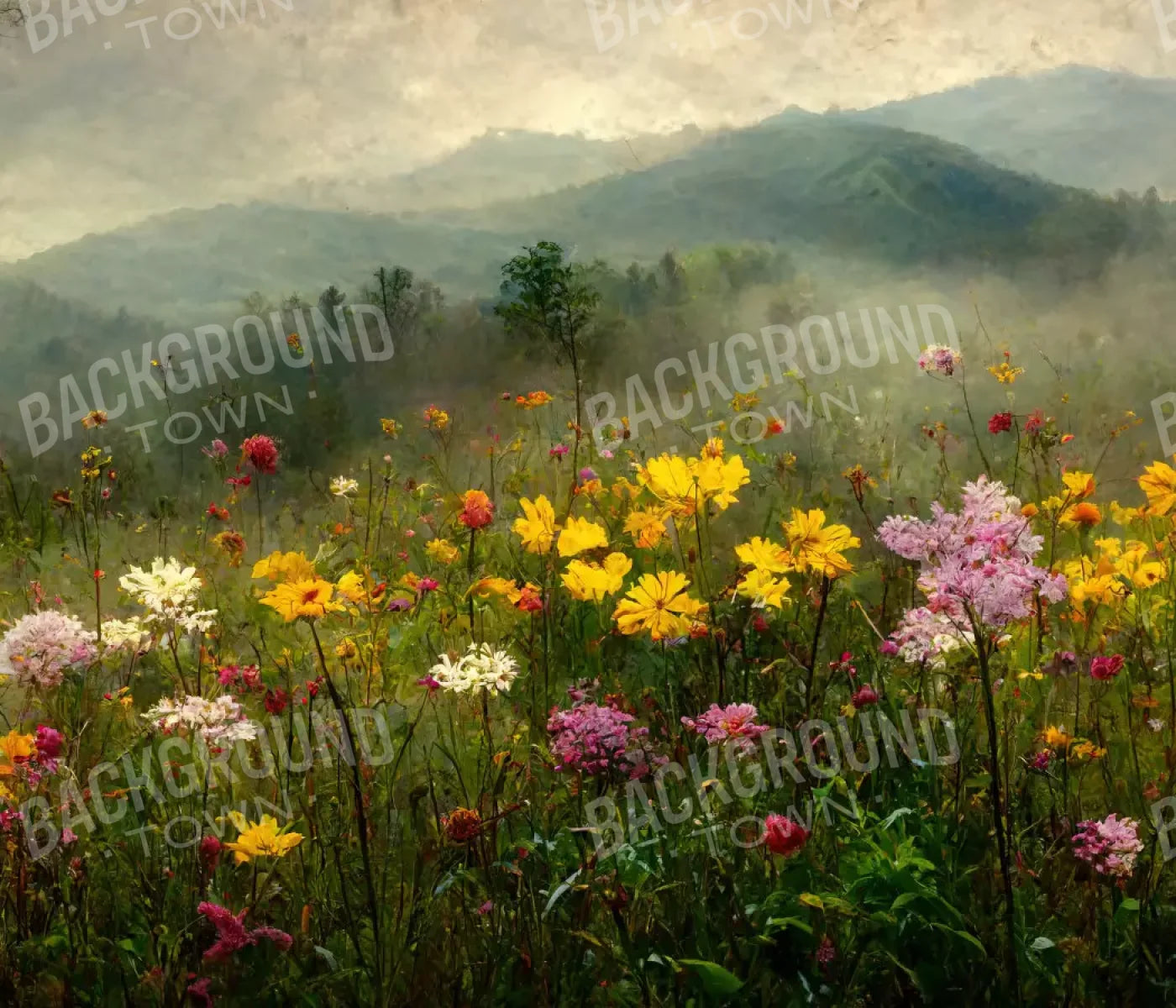 Mountain Meadows 12X10 Ultracloth ( 144 X 120 Inch ) Backdrop