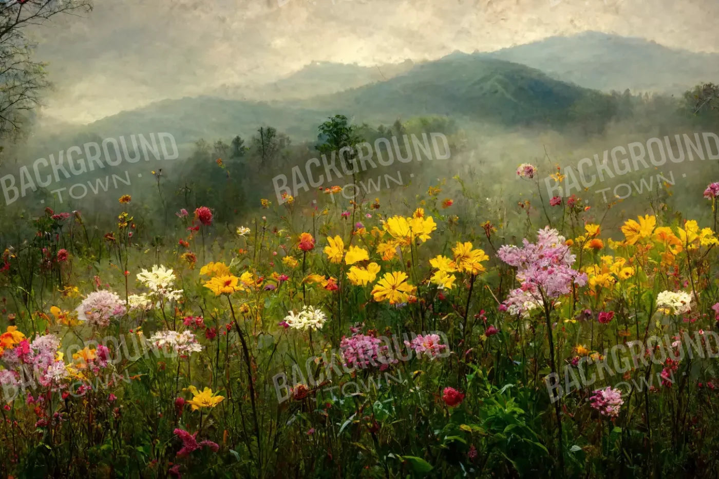 Mountain Meadows 8X5 Ultracloth ( 96 X 60 Inch ) Backdrop