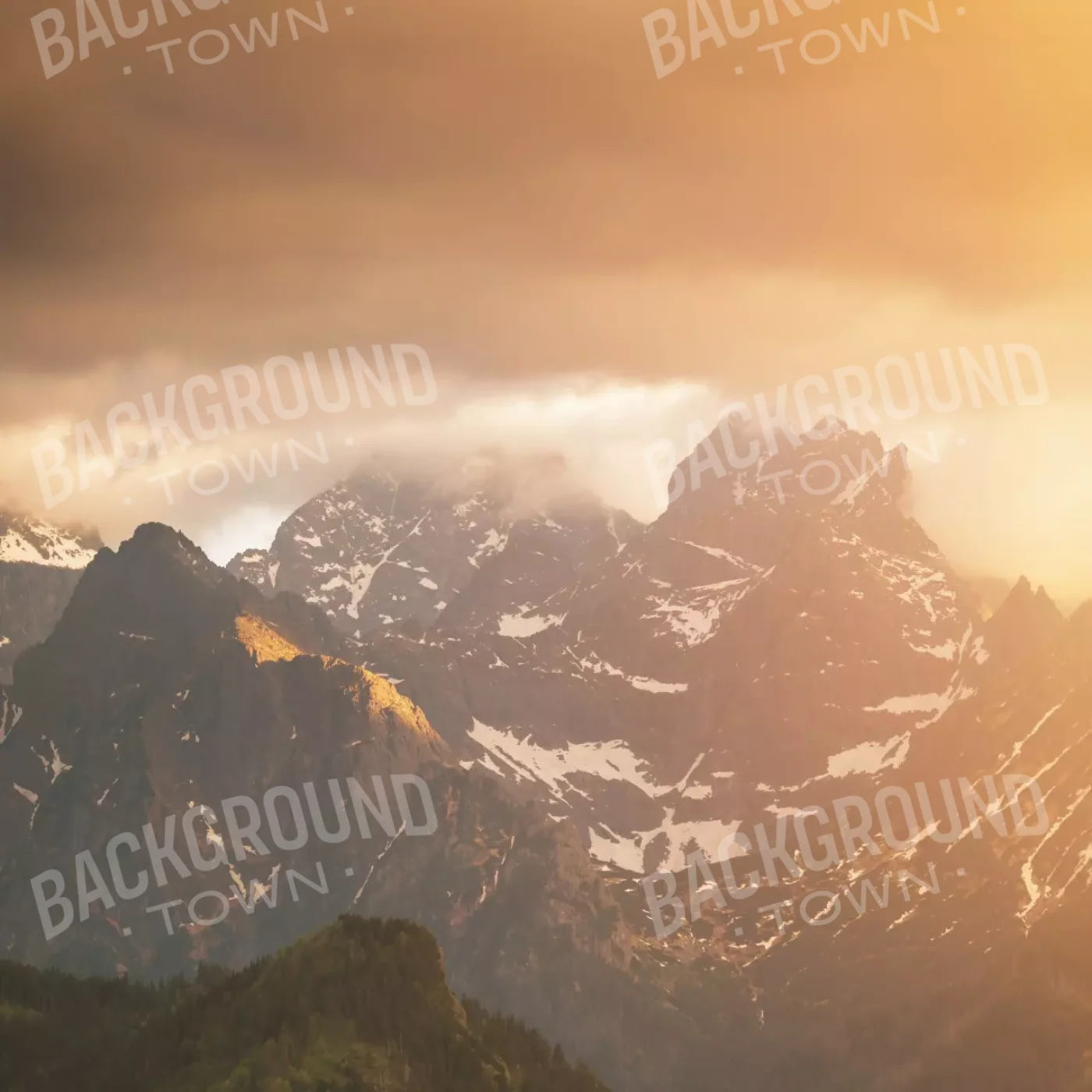 Mountain Range 10’X10’ Ultracloth (120 X Inch) Backdrop