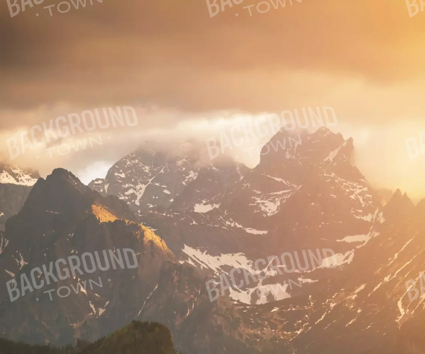 Mountain Range 12’X10’ Ultracloth (144 X 120 Inch) Backdrop