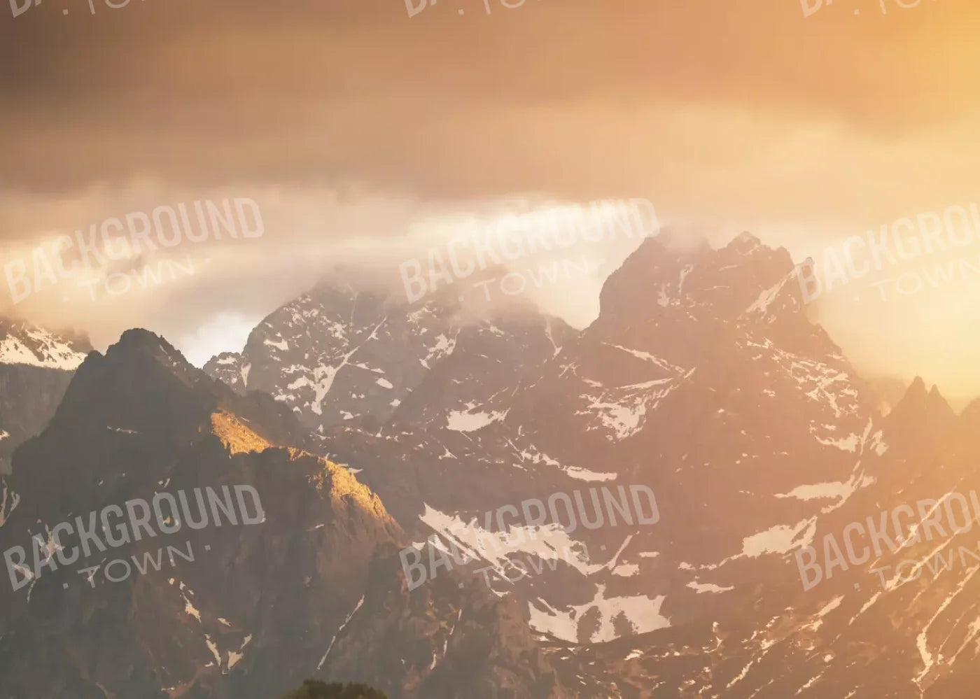 Mountain Range 7’X5’ Ultracloth (84 X 60 Inch) Backdrop