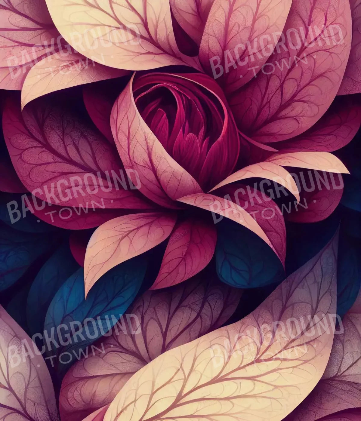 Mulberry Petals 10X12 Ultracloth ( 120 X 144 Inch ) Backdrop