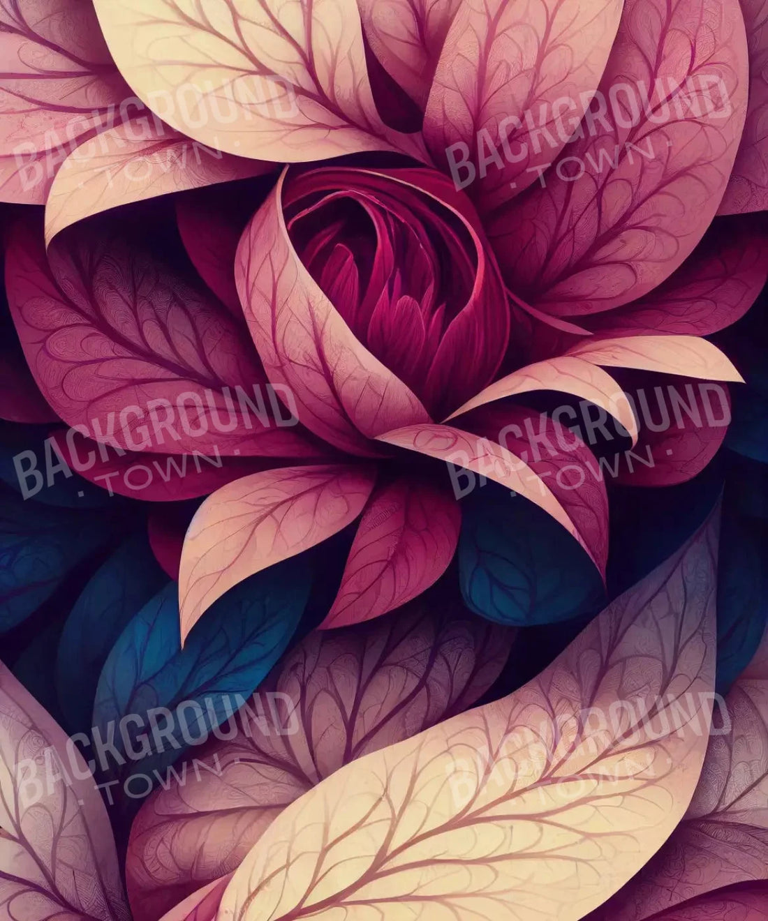 Purple Floral Backdrop for Photography