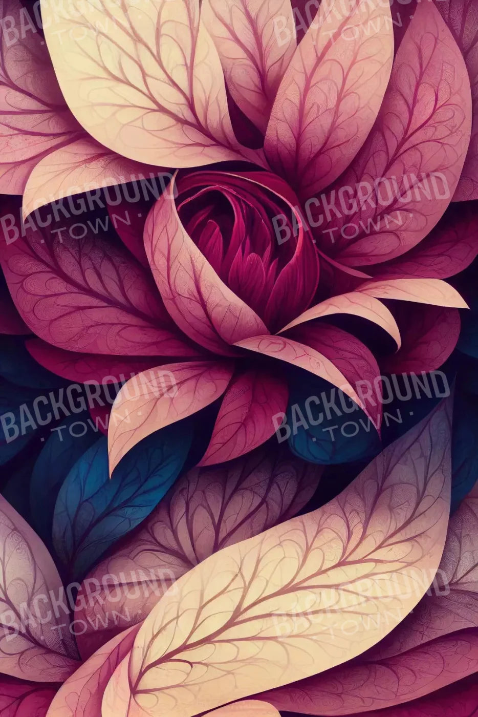 Mulberry Petals 5X8 Ultracloth ( 60 X 96 Inch ) Backdrop