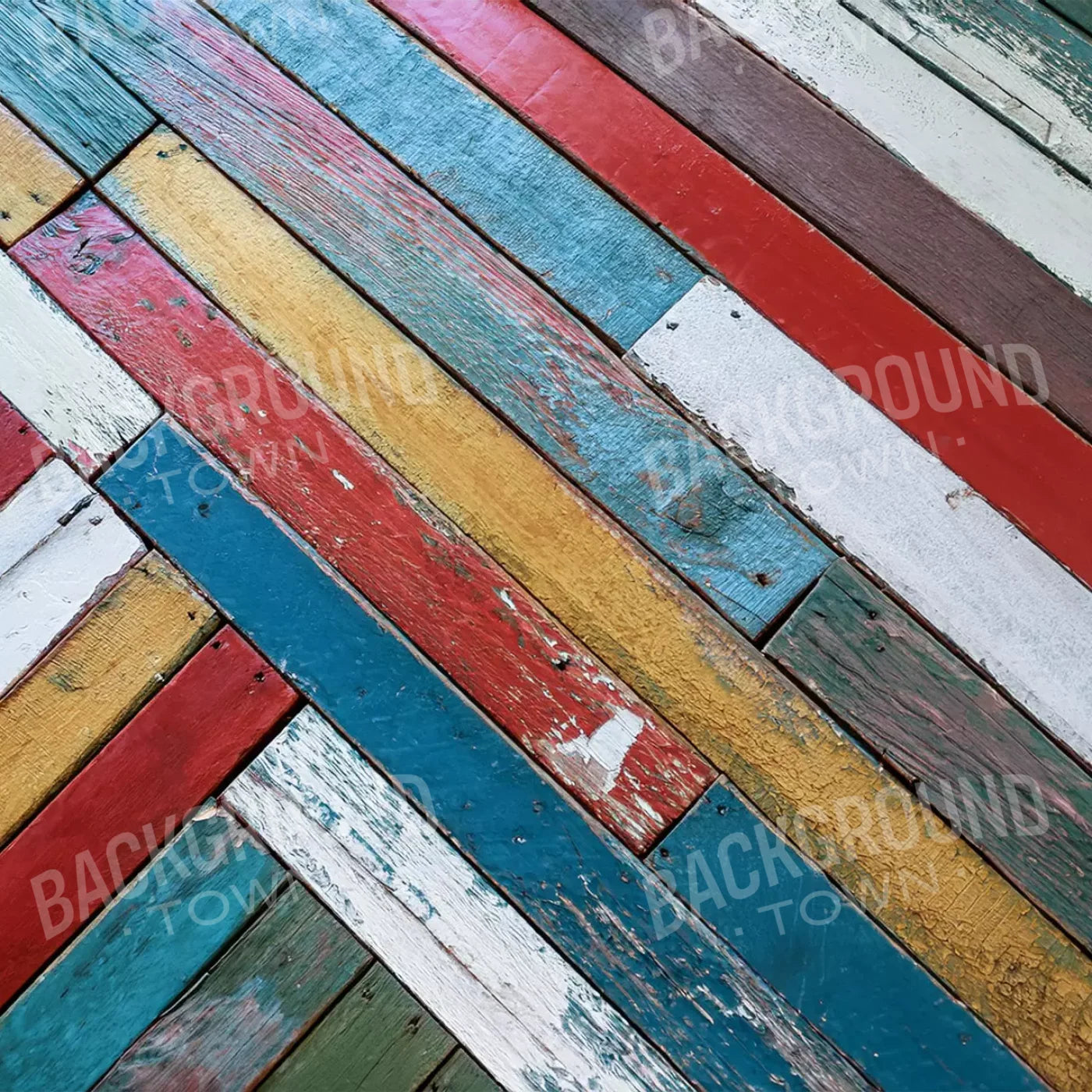 Multi Color Boards Ii 10’X10’ Ultracloth (120 X Inch) Backdrop