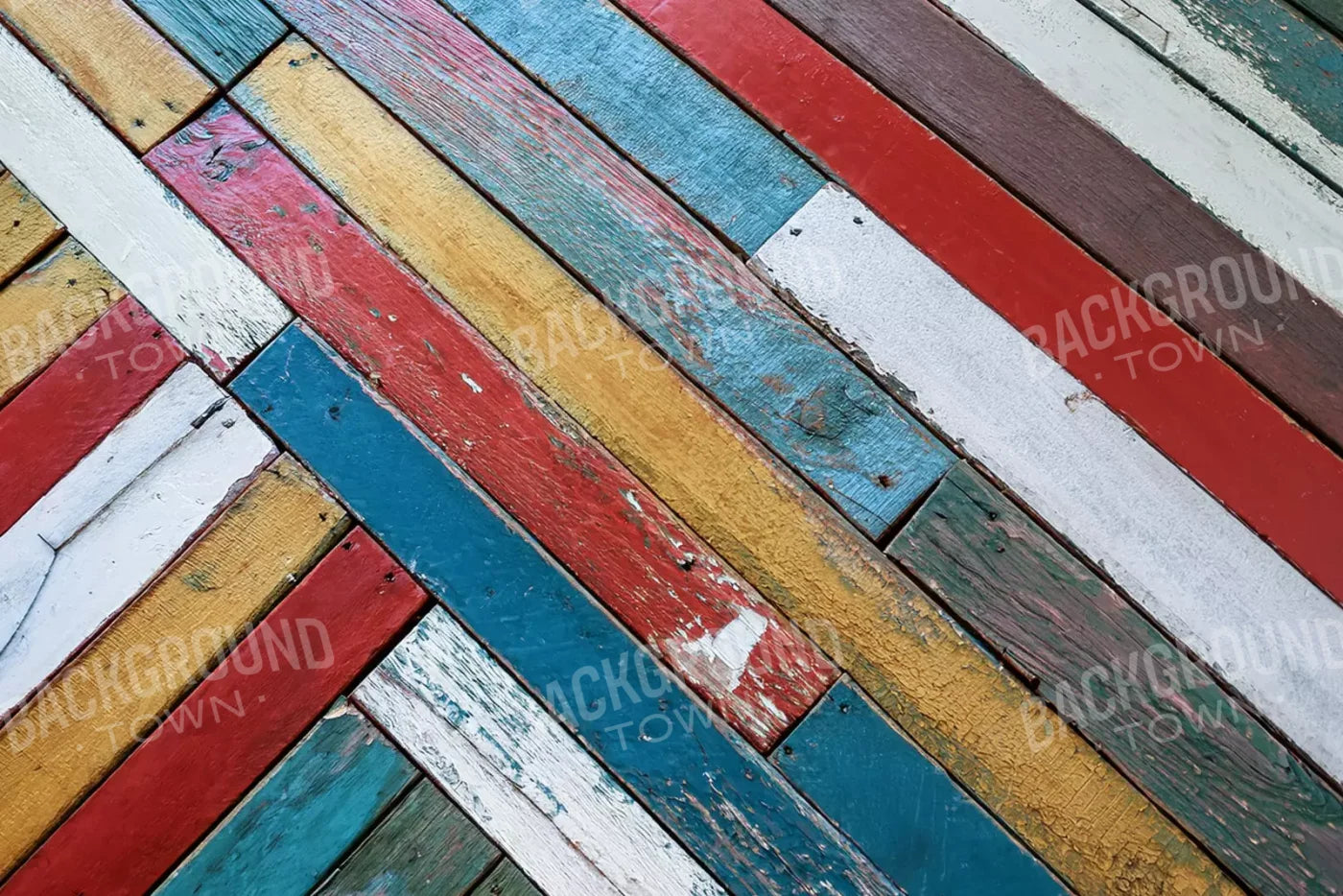Multi Color Boards Ii 12’X8’ Ultracloth (144 X 96 Inch) Backdrop
