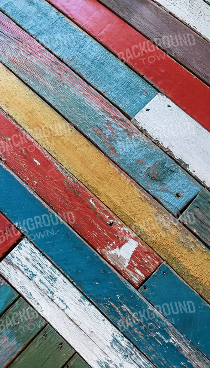 Multi Color Boards Ii 8’X14’ Ultracloth (96 X 168 Inch) Backdrop