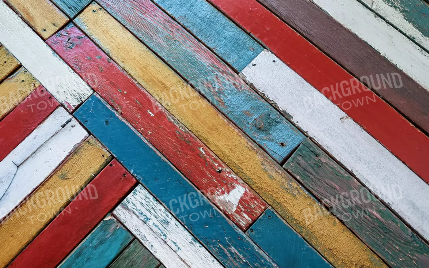 Multi Color Boards Ii 8’X5’ Ultracloth (96 X 60 Inch) Backdrop