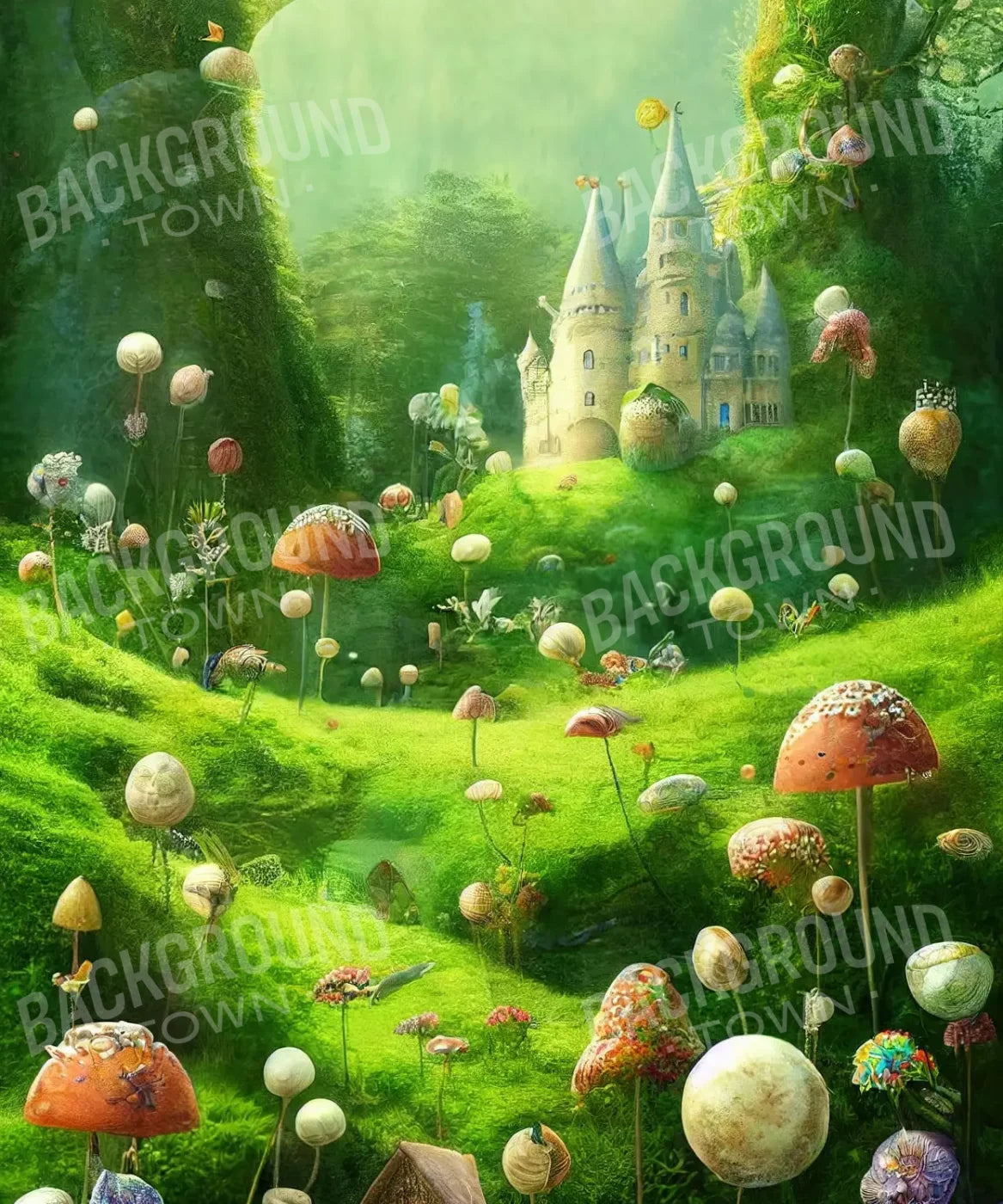 Mushroom Kingdom 10’X12’ Ultracloth (120 X 144 Inch) Backdrop