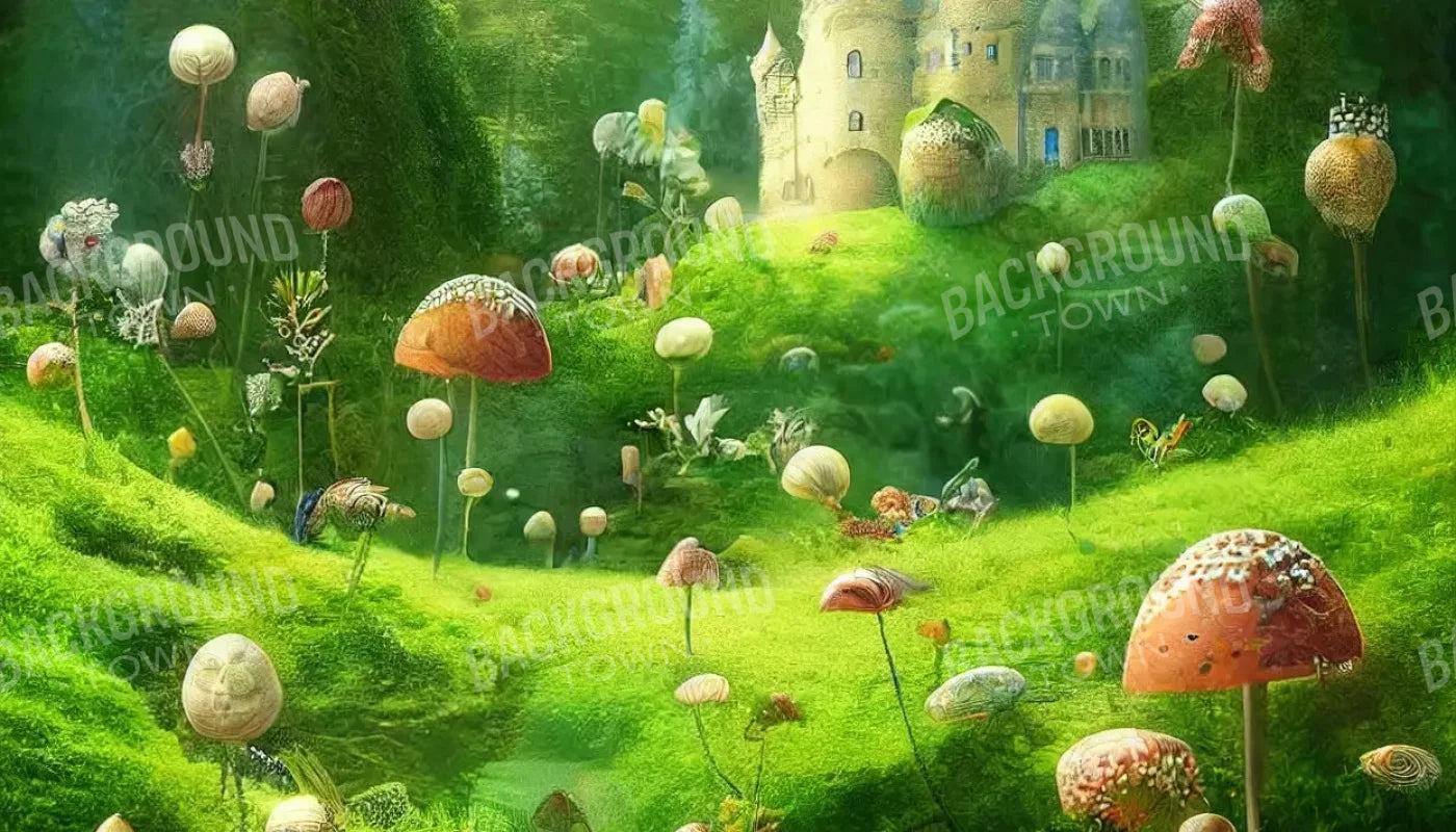 Mushroom Kingdom 14’X8’ Ultracloth (168 X 96 Inch) Backdrop