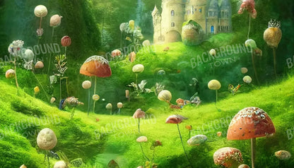 Mushroom Kingdom 14’X8’ Ultracloth (168 X 96 Inch) Backdrop