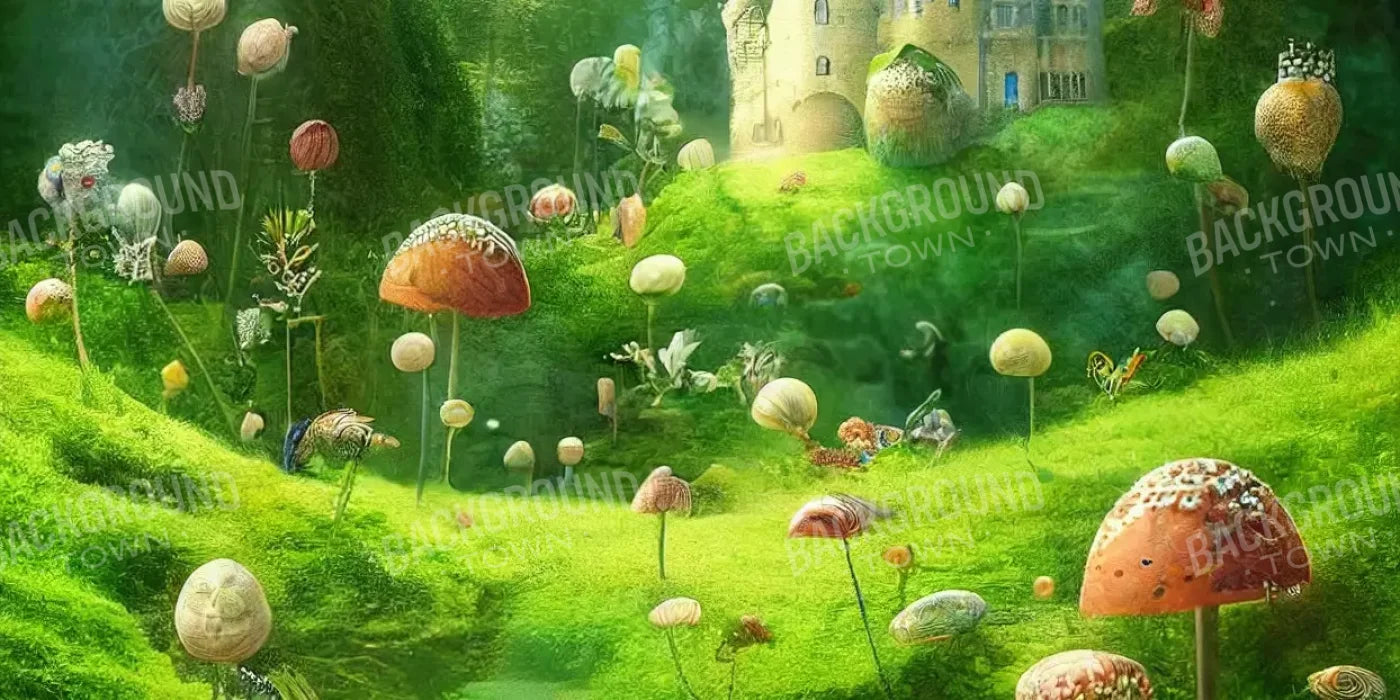 Mushroom Kingdom 16’X8’ Ultracloth (192 X 96 Inch) Backdrop