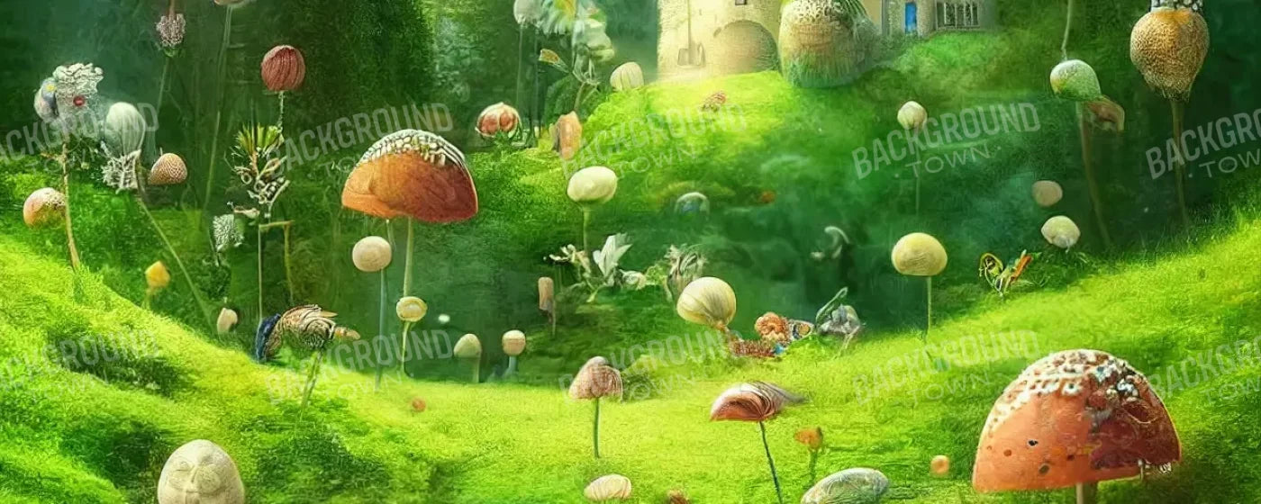 Mushroom Kingdom 20’X8’ Ultracloth (240 X 96 Inch) Backdrop