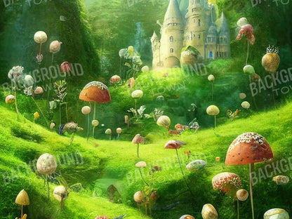 Mushroom Kingdom 6’8X5’ Fleece (80 X 60 Inch) Backdrop