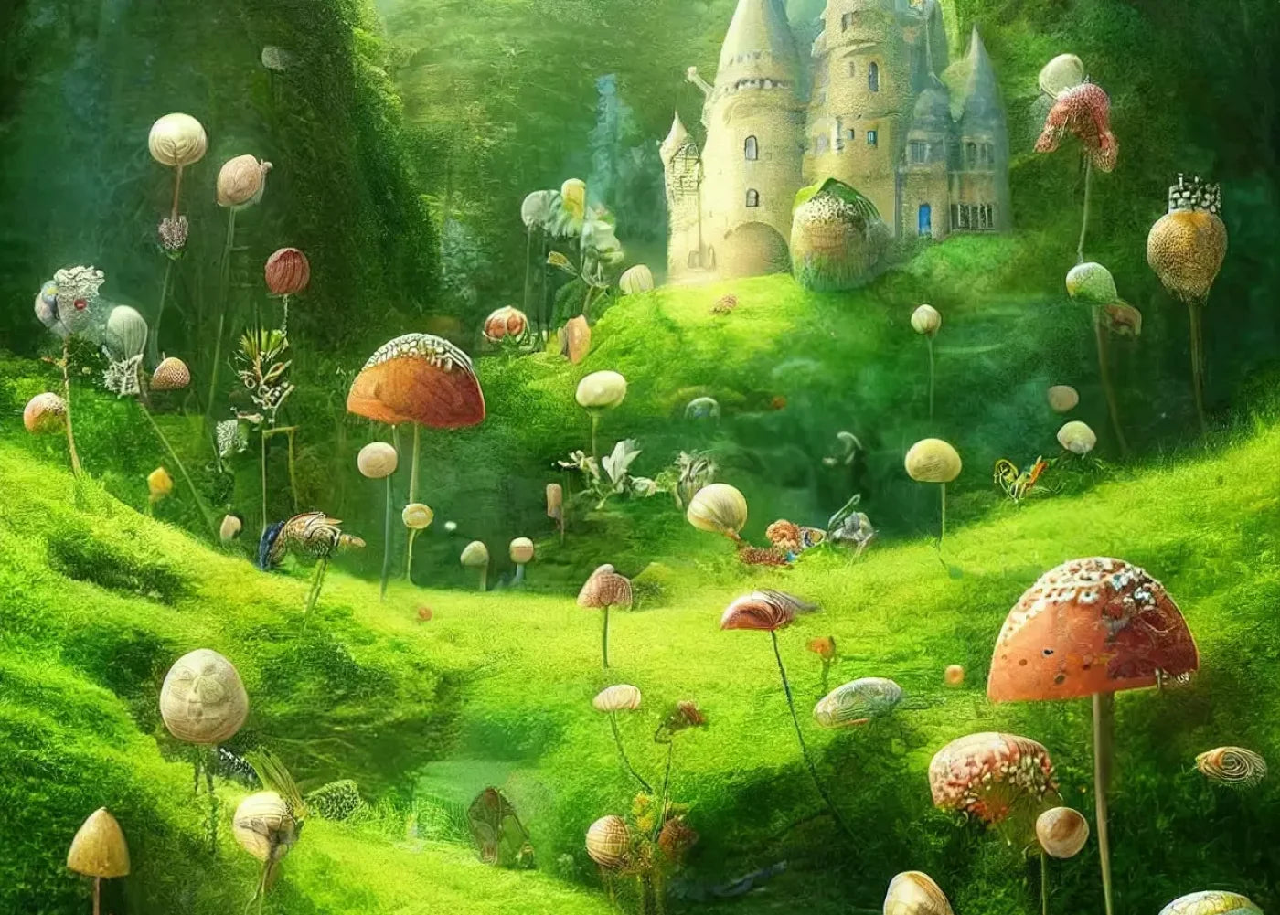 Mushroom Kingdom Backdrop
