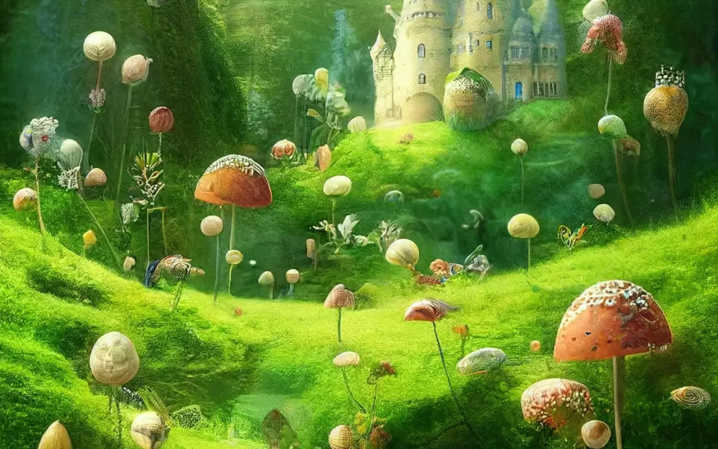 Mushroom Kingdom Backdrop