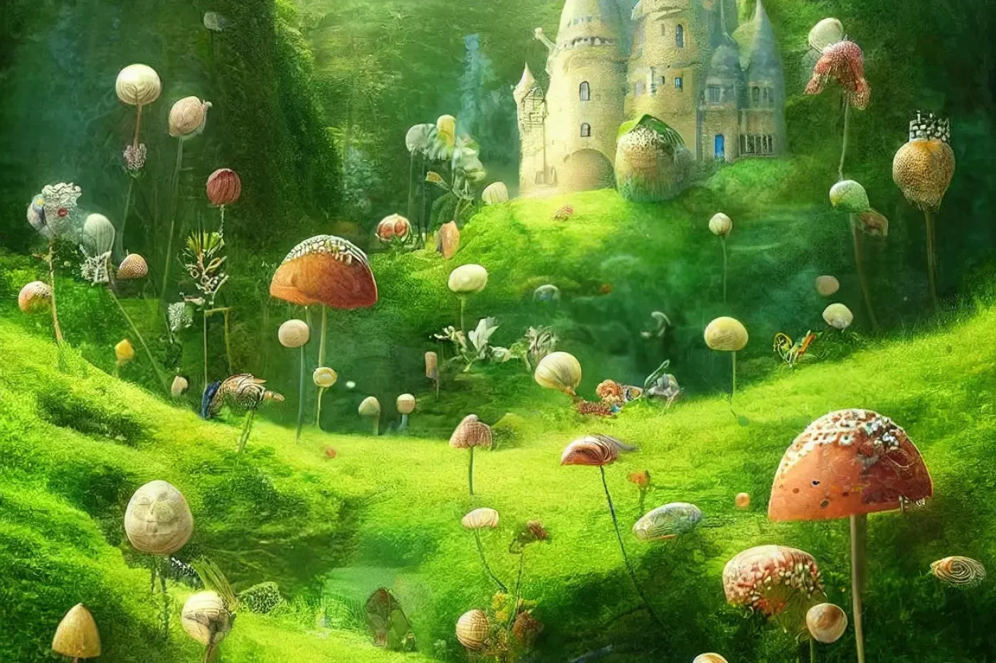 Mushroom Kingdom Backdrop