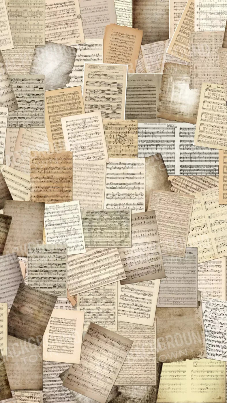 Music 8X14 Ultracloth ( 96 X 168 Inch ) Backdrop