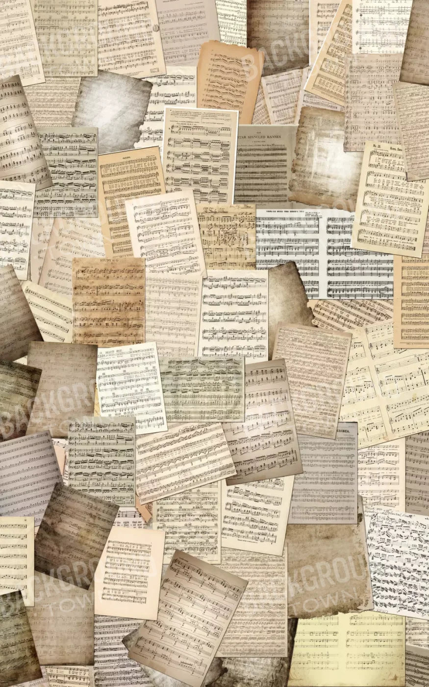 Music 9X14 Ultracloth ( 108 X 168 Inch ) Backdrop