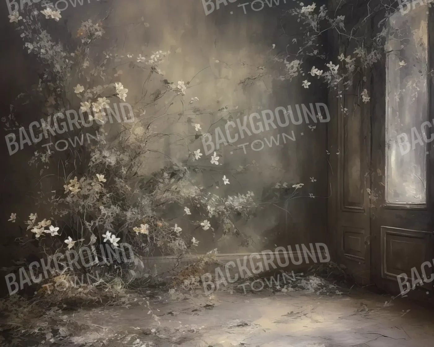 Muted Autumn Room 10’X8’ Fleece (120 X 96 Inch) Backdrop