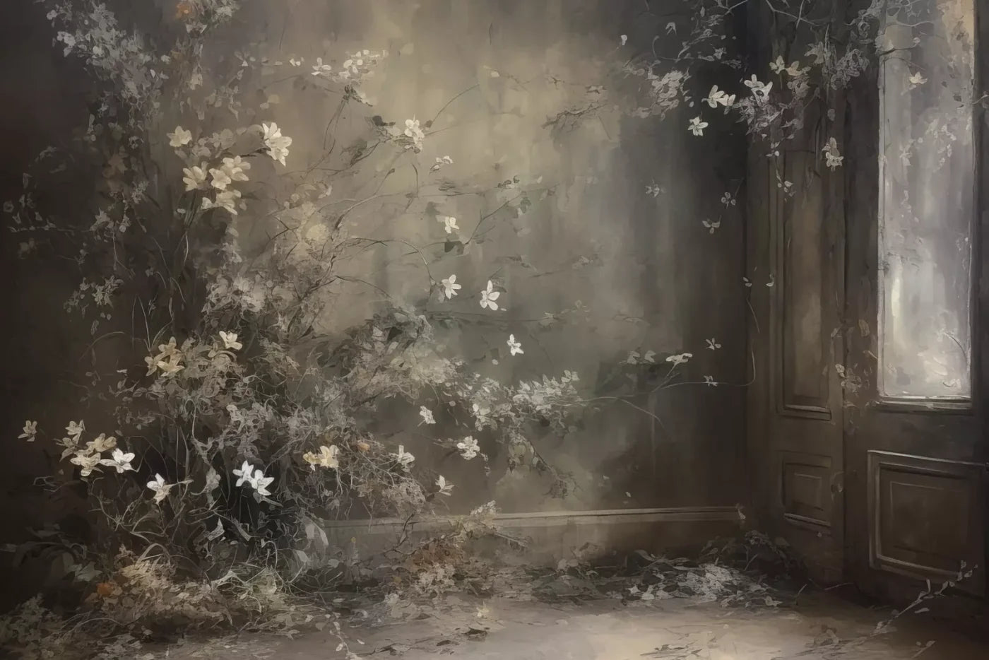 Muted Autumn Room 12’X8’ Ultracloth (144 X 96 Inch) Backdrop