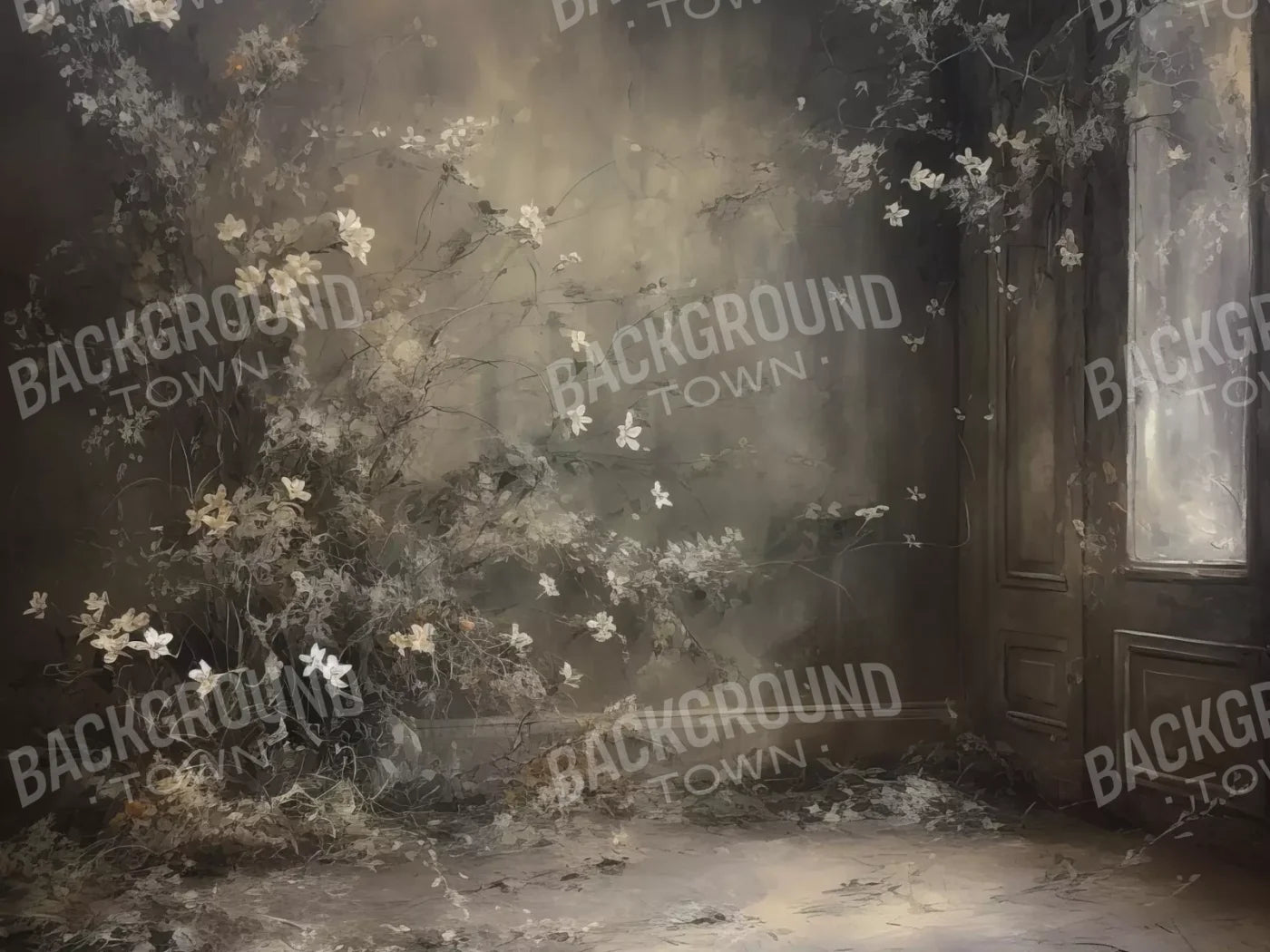 Muted Autumn Room 6’8X5’ Fleece (80 X 60 Inch) Backdrop