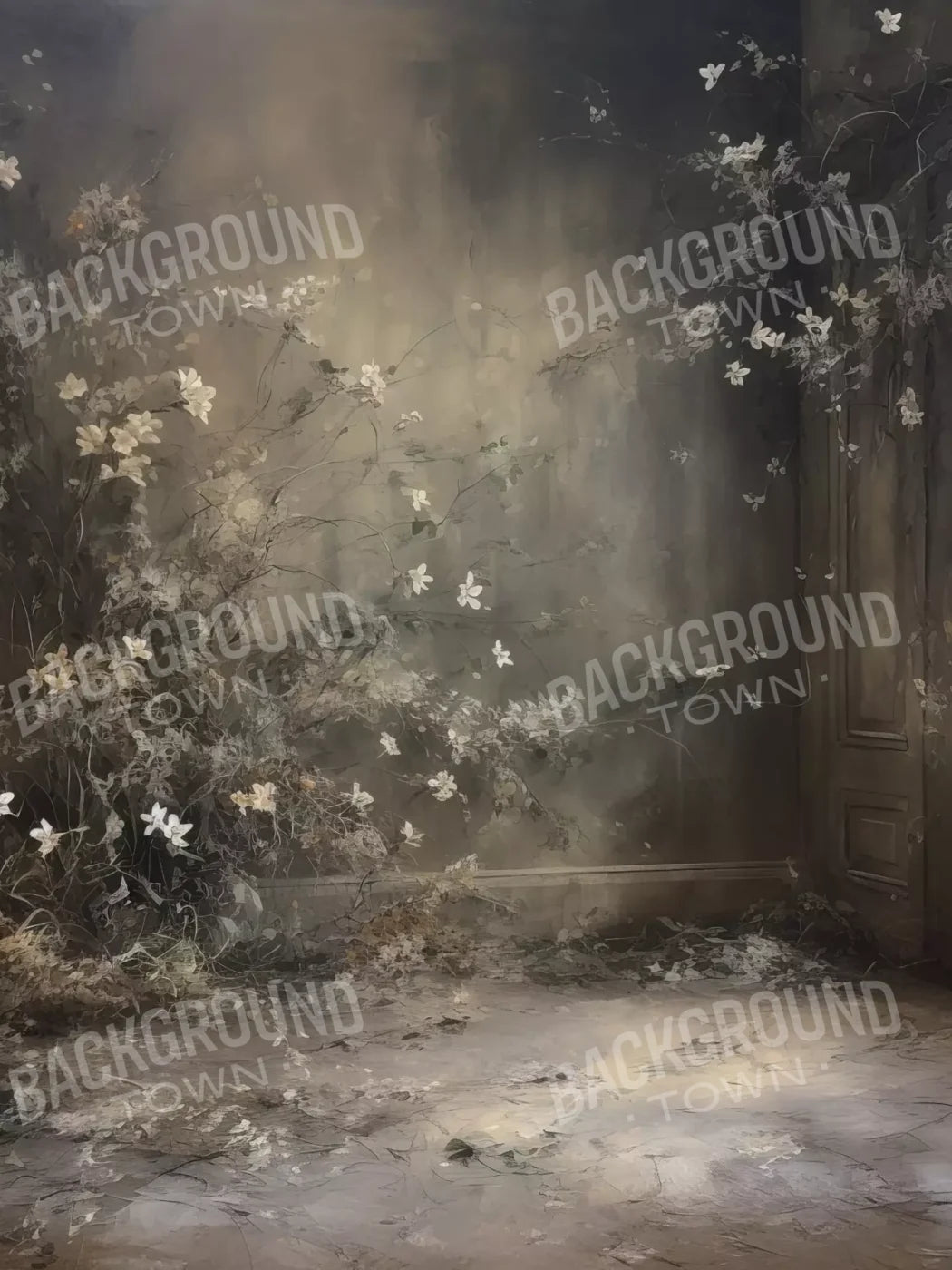 Muted Autumn Room 6’X8’ Fleece (72 X 96 Inch) Backdrop