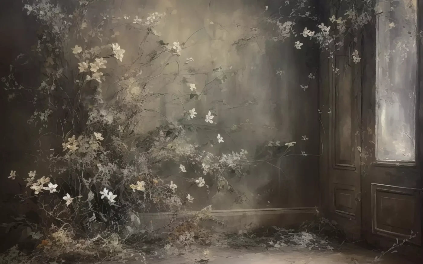 Muted Autumn Room 8’X5’ Ultracloth (96 X 60 Inch) Backdrop