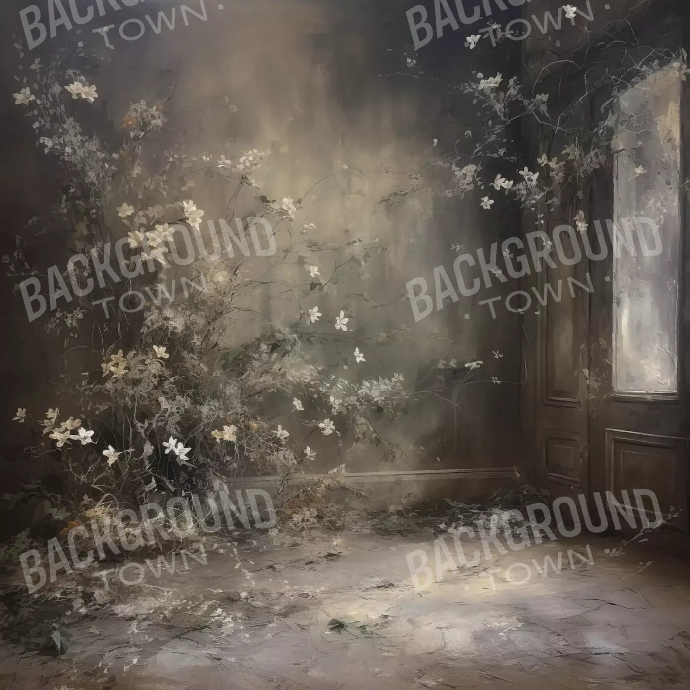 Muted Autumn Room 8’X8’ Fleece (96 X Inch) Backdrop