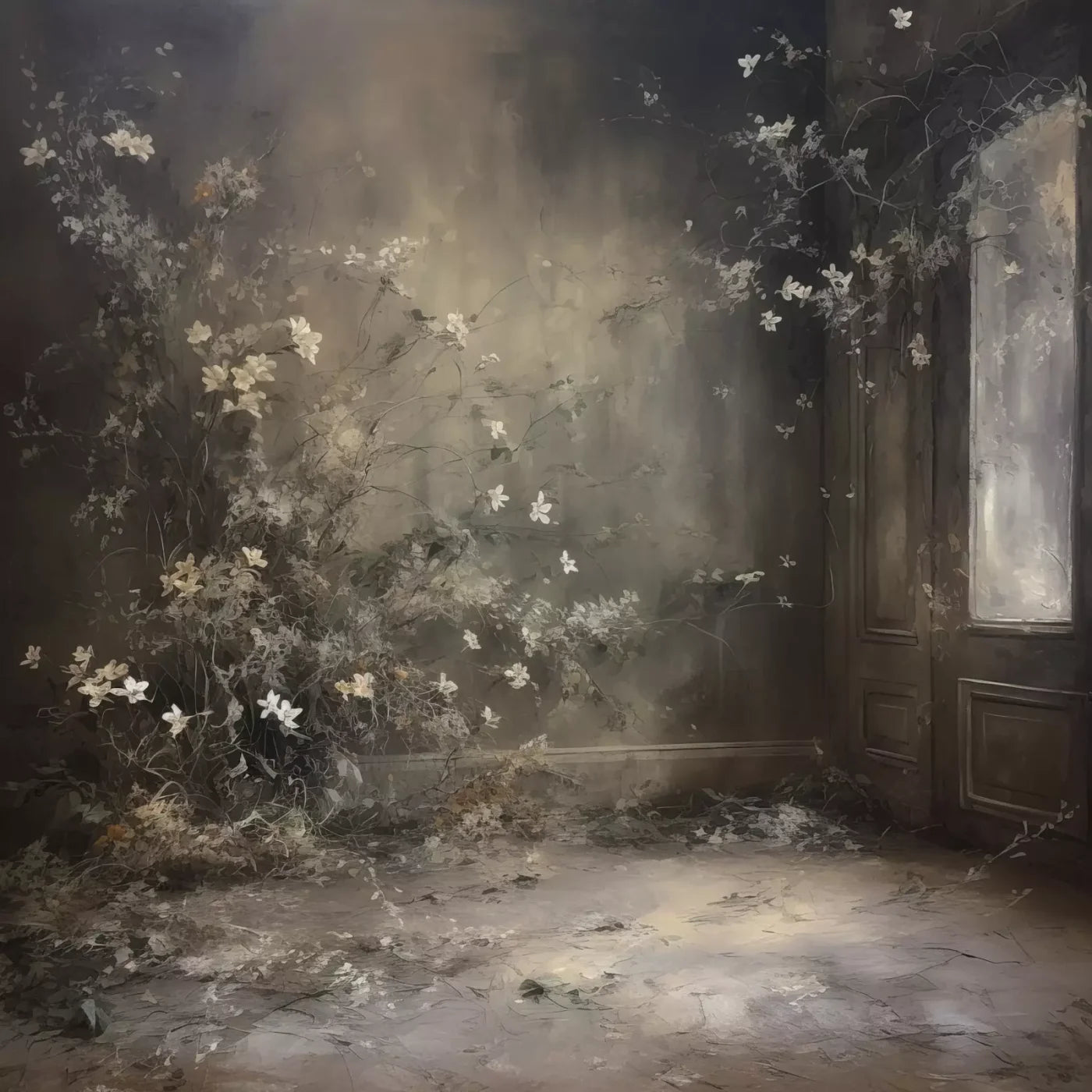 Muted Autumn Room 8’X8’ Fleece (96 X Inch) Backdrop
