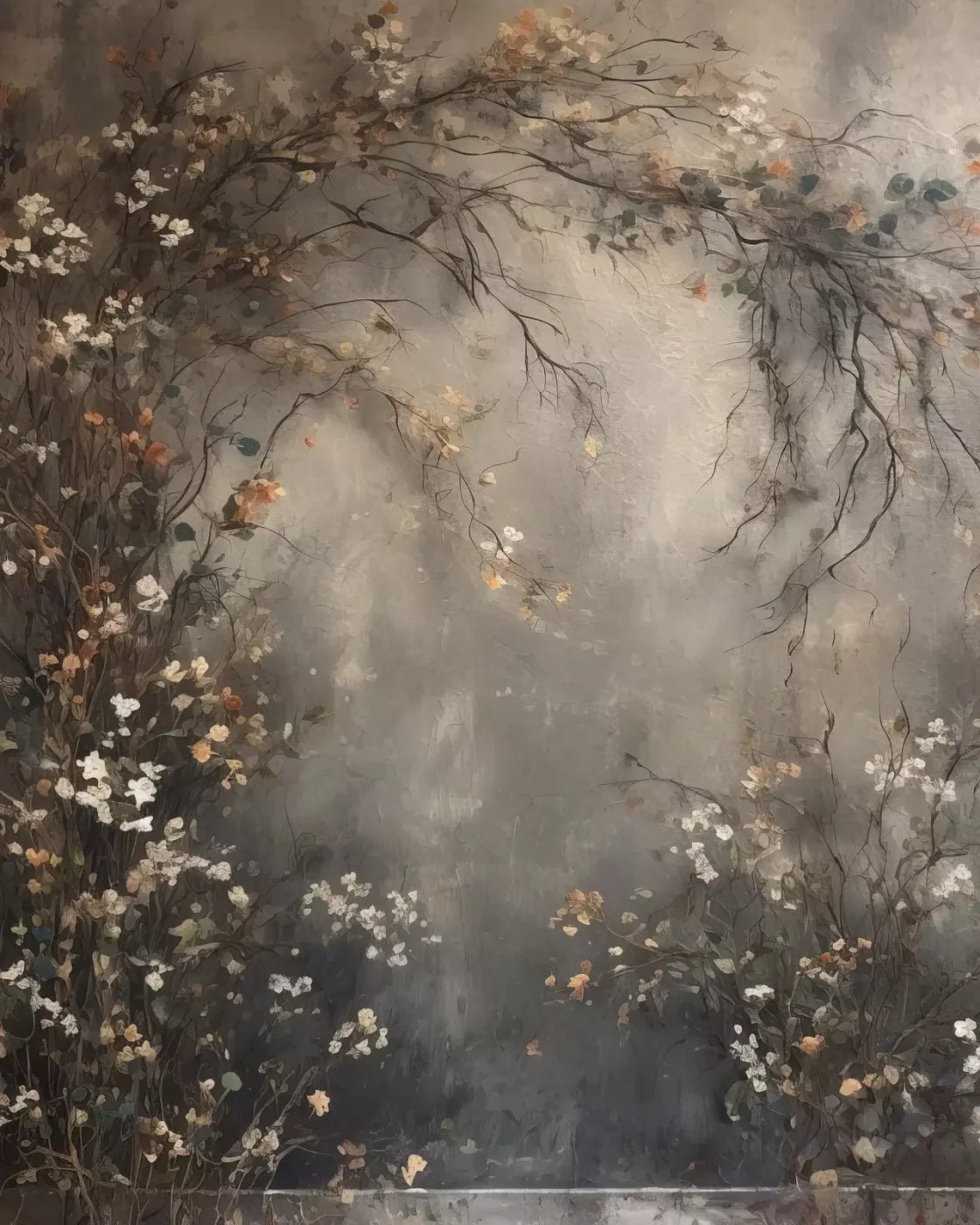 Muted Autumn Wall 8’X10’ Fleece (96 X 120 Inch) Backdrop