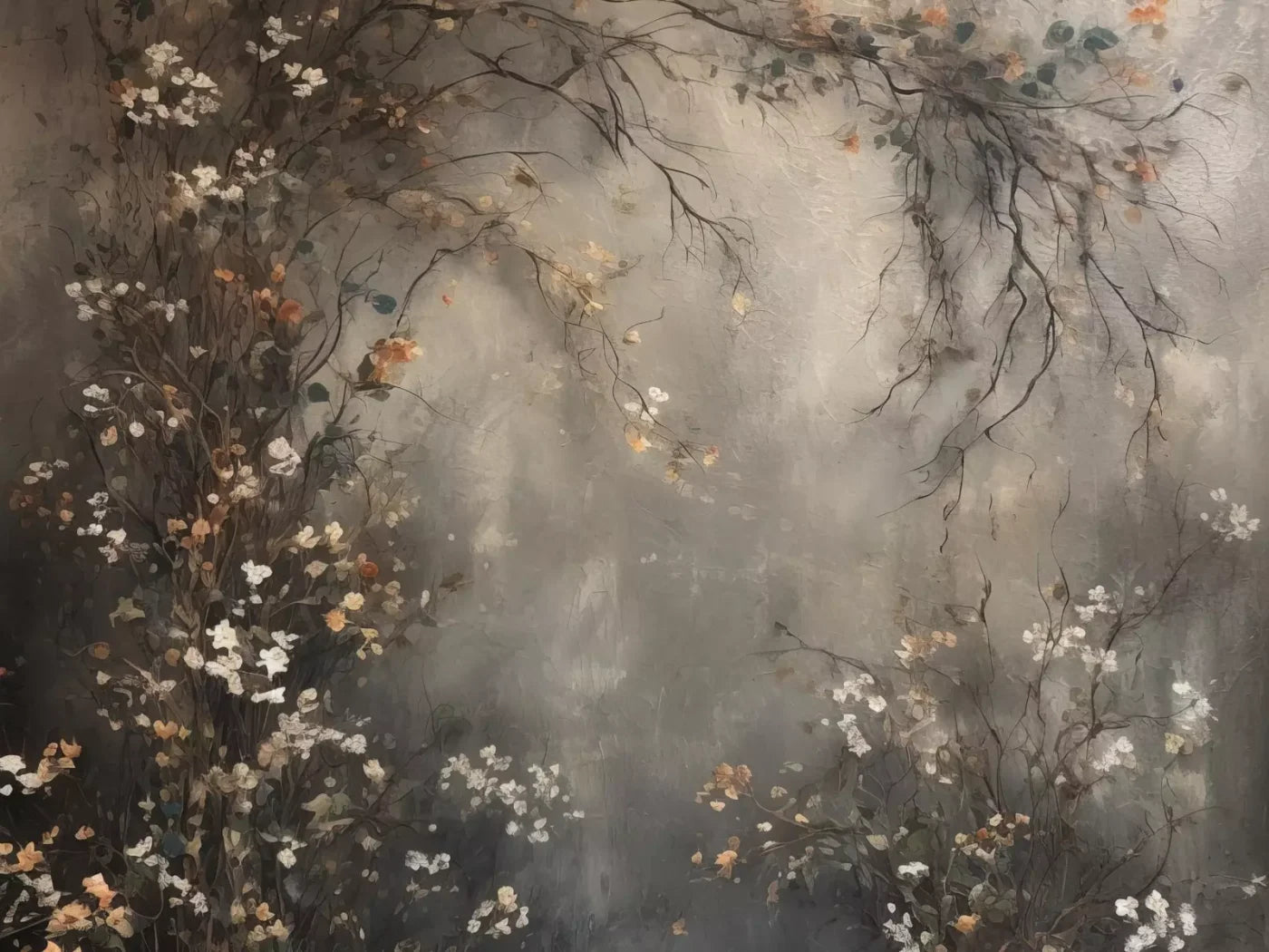 Muted Autumn Wall 8’X6’ Fleece (96 X 72 Inch) Backdrop