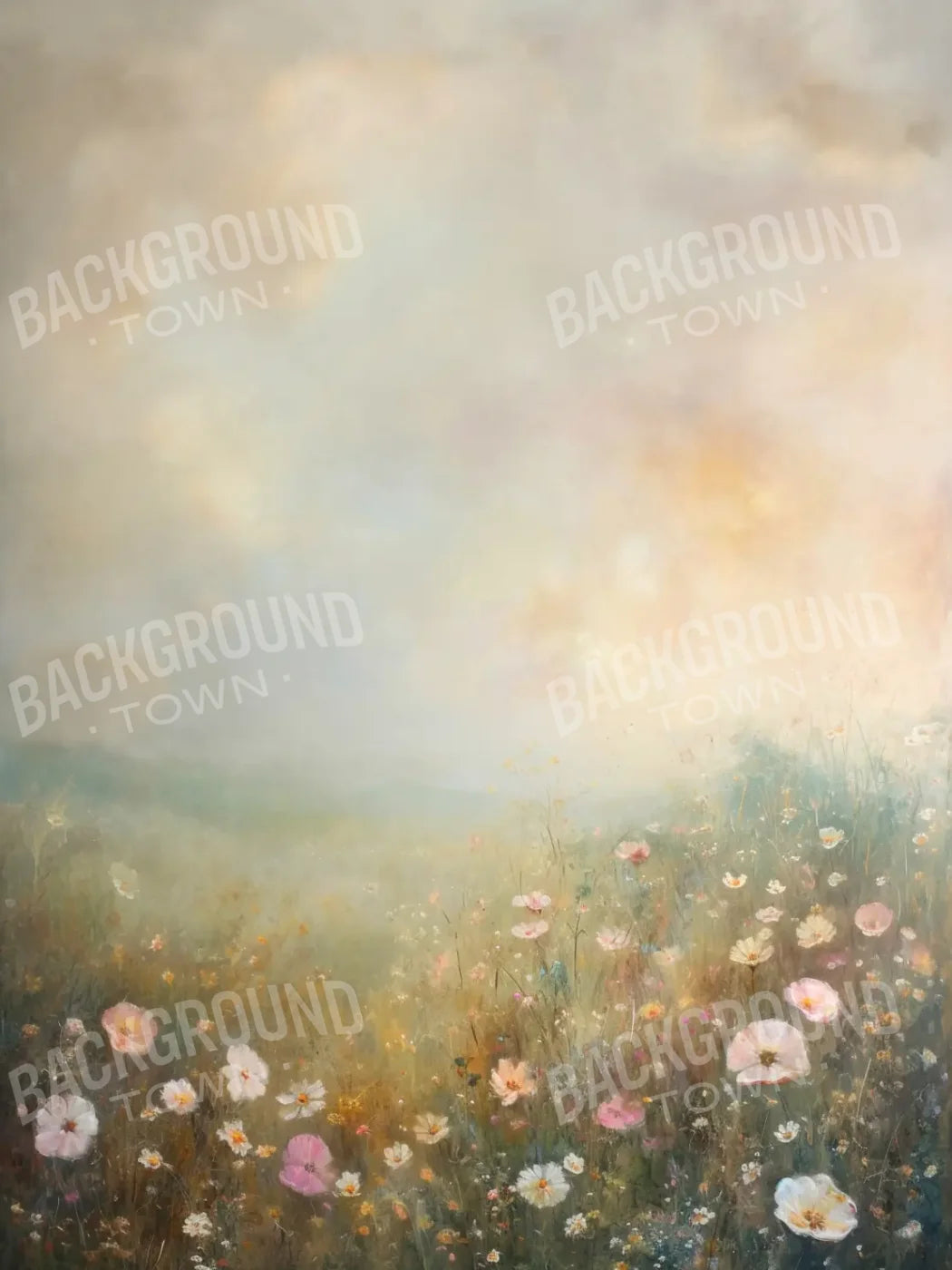 Muted Gardens 6’x8’ Fleece (72 x 96 inch) Backdrop