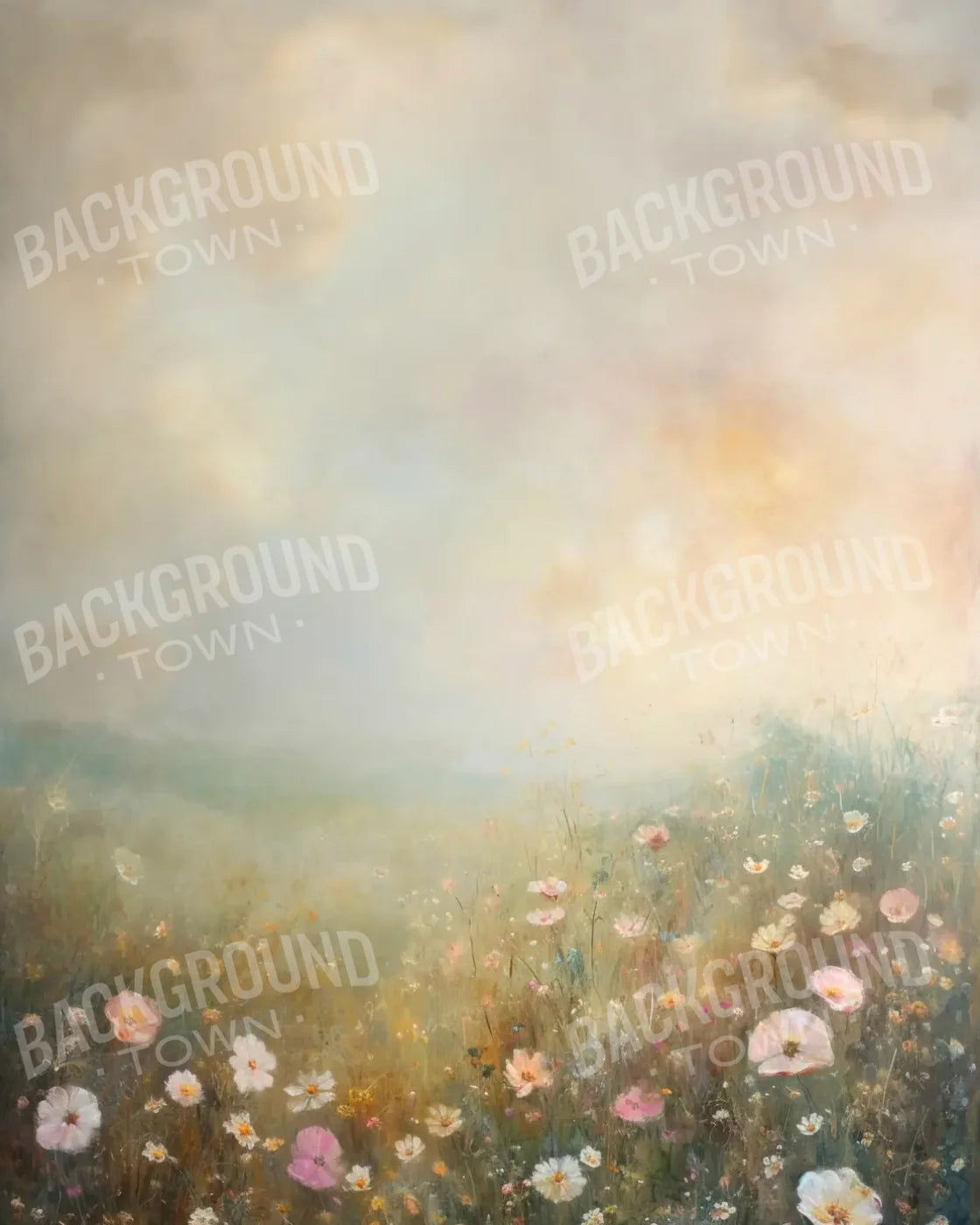 Muted Gardens 8’x10’ Fleece (96 x 120 inch) Backdrop