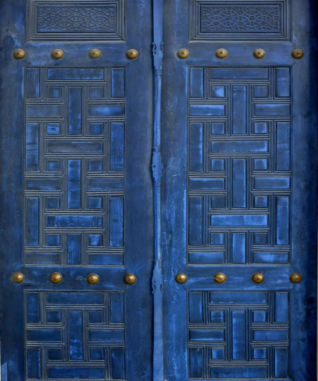 Blue Steel and Metal Backdrop for Photography