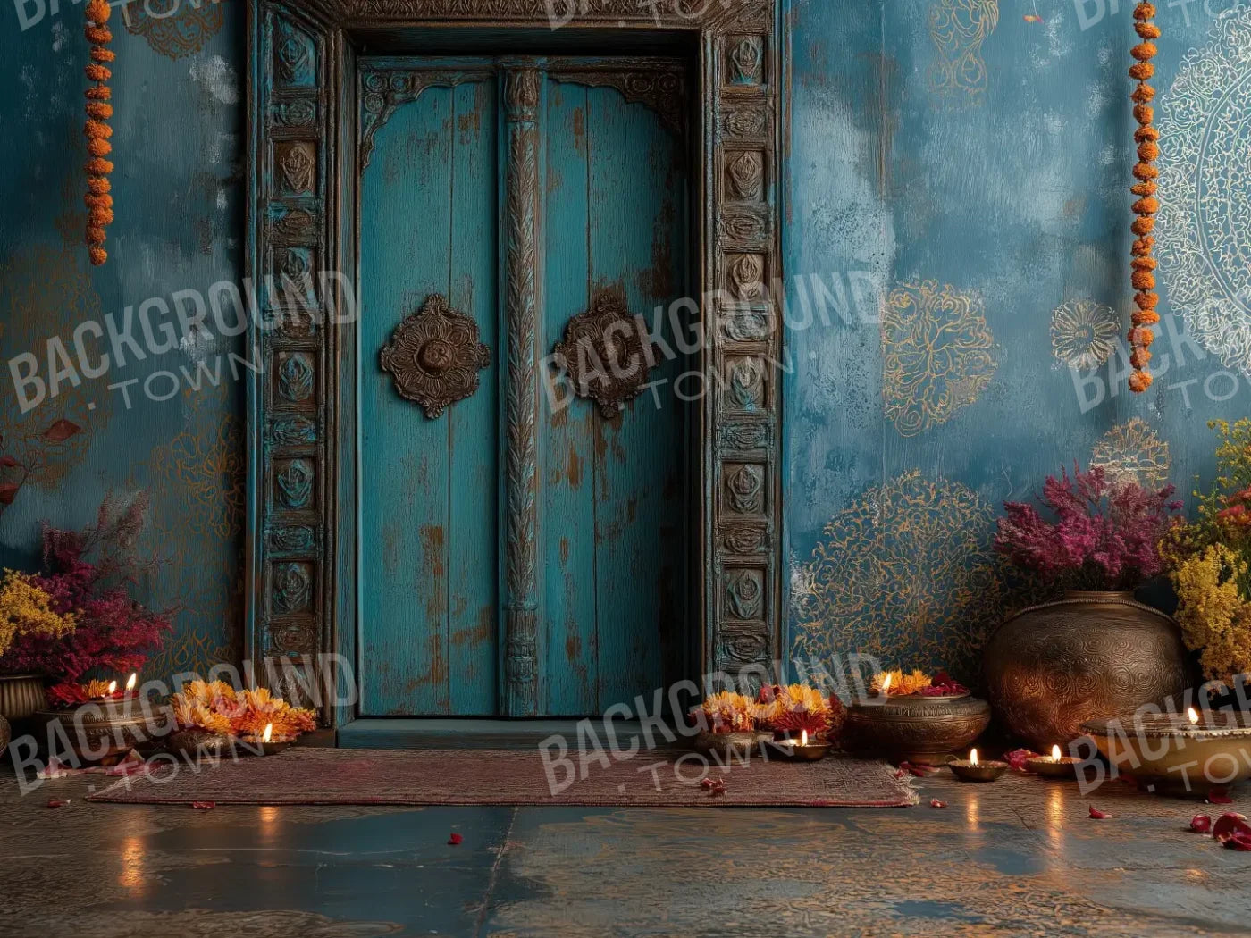 Mystic Marigold 8’x6’ Fleece (96 x 72 inch) Backdrop