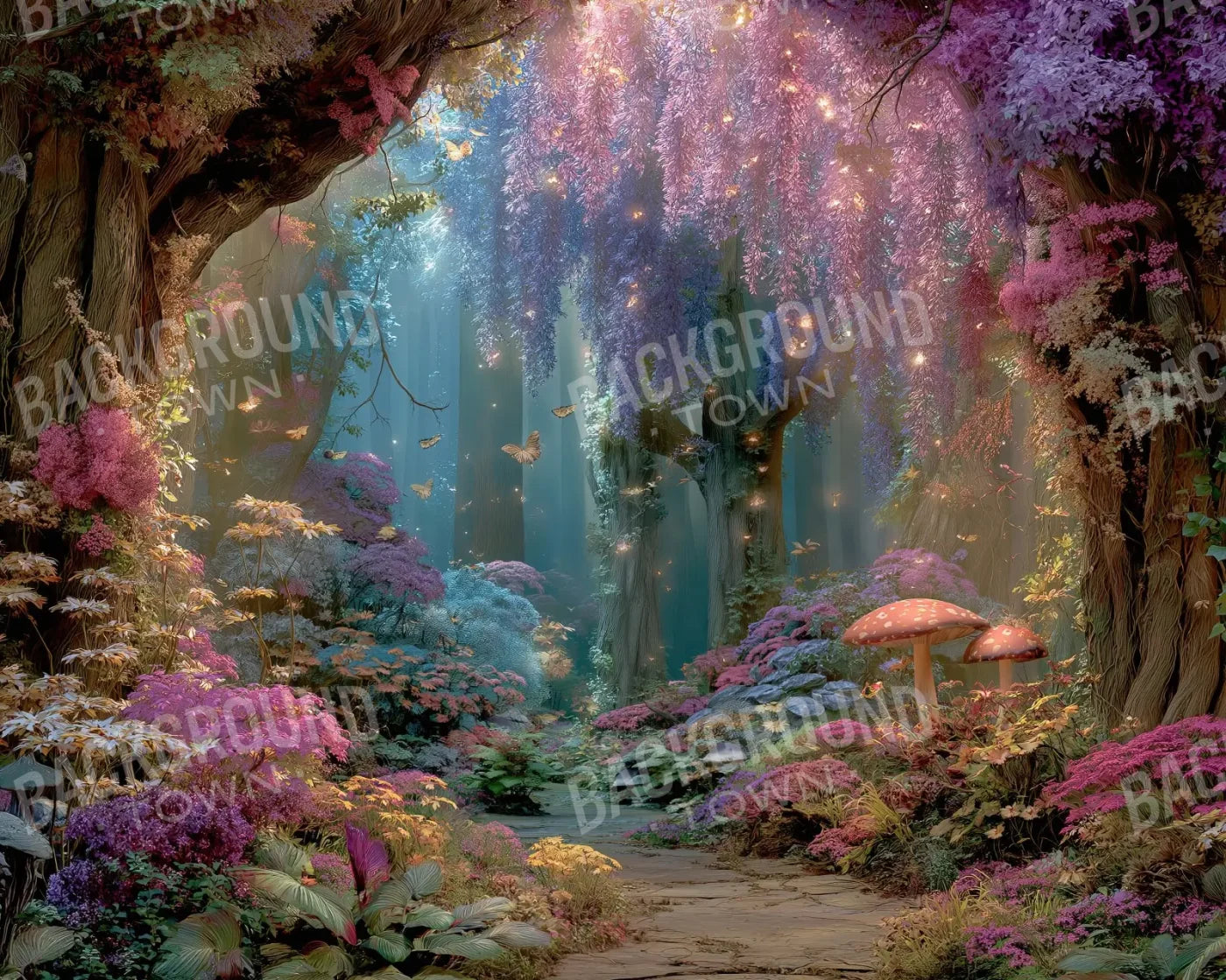 Mystical Fairy Garden 10’x8’ Fleece (120 x 96 inch) Backdrop