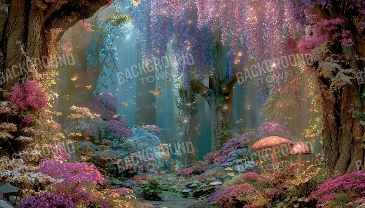 Mystical Fairy Garden 14’x8’ UltraCloth (168 x 96 inch) Backdrop