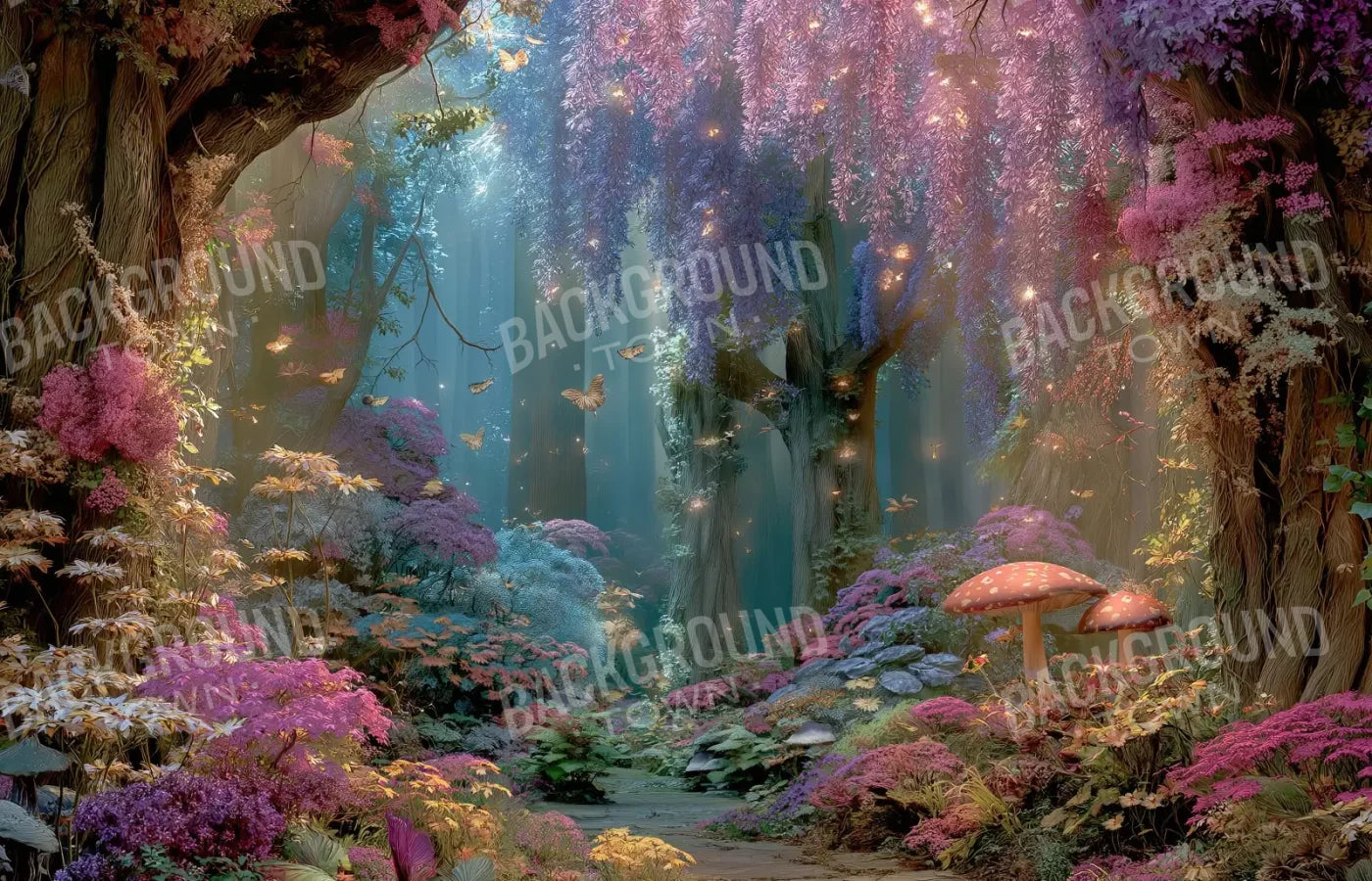 Mystical Fairy Garden 14’x9’ UltraCloth (168 x 108 inch) Backdrop