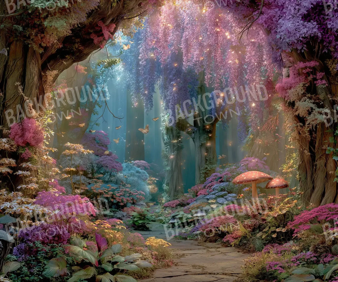Mystical Fairy Garden 5’x4’2 Fleece (60 x 50 inch) Backdrop