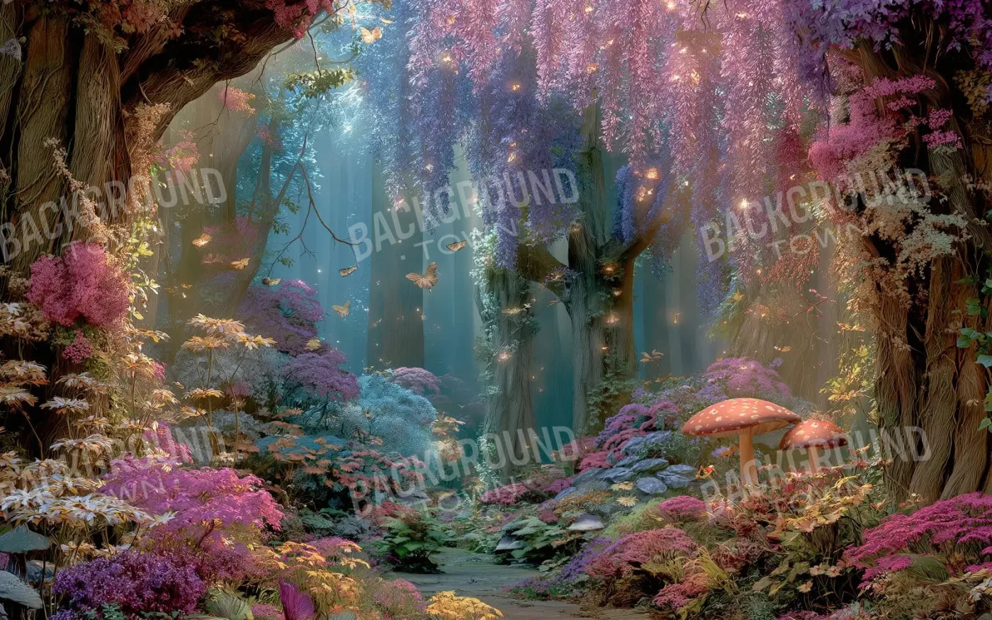Mystical Fairy Garden 8’x5’ UltraCloth (96 x 60 inch) Backdrop